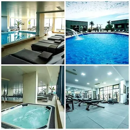 Alezzy Beach & Spa - Prima Linie La Mare Piscina,jacuzzi,sauna * Năvodari